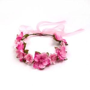 Eco-Friendly Artificial Flower Floral Crowns with LED Lights Party Supplies