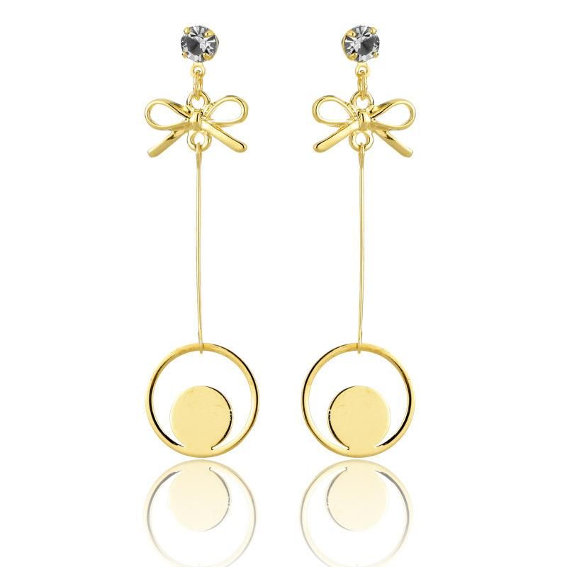 Simple Bow Fashion Long Earring