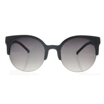 2017 Cat Eye Half Frame Round Lens Fashion Sunglasses
