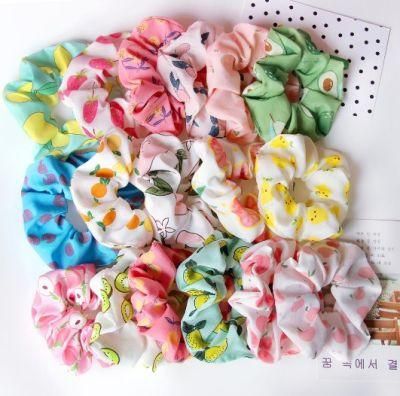 Hair Decoration Hair Ring Scrunchie Fruit Dsigner Hair Accessories Elastic Bands