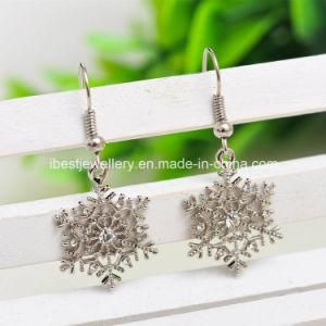 Imitation Jewelry -Fashion Drop Dangle Earrings Crystal Frozen Snowflake Drop Earrings