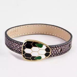Fashion Leather Bracelet Snake Leather Bracelet Bangle