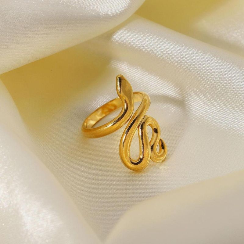 New Design Stainless Steel Snake Resizable Ring