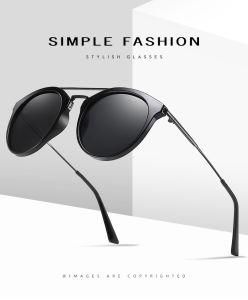 New Arrival Fashion Twin-Beam Tr90 Frame Sunglass UV400 Protection