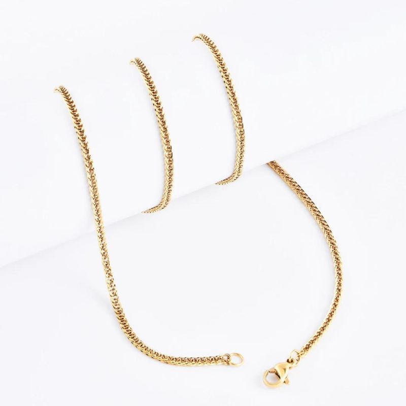 Hot Sale Stainless Steel No Rust 316L Chopin Chain Fashion Jewelry for Necklace Anklet Anklet Design