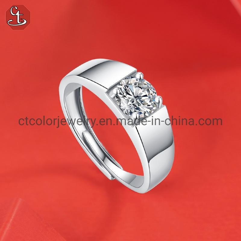Trendy Jewelry Mens Moissanite Diamond Wedding Ring NEW Arrival Fashion Jewellry