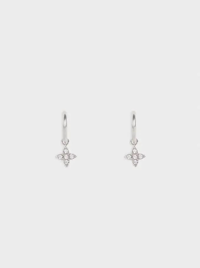 Wohlesale Stainless Steel Silver-Finish Small Earrings for Women