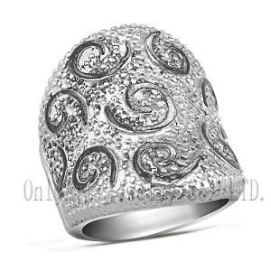 Modern Lady 316L Stainless Steel Wide Ring (OATR0349)