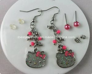 Fashion Jewelry-Hello Kitty Earring Set