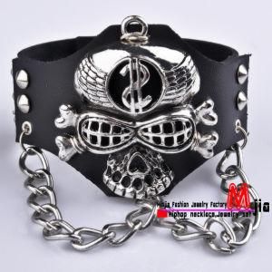 Big Skull Head Design Punk Bracelet Jewelry (mpk506)