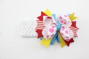 Feather Hair Bows with Headband