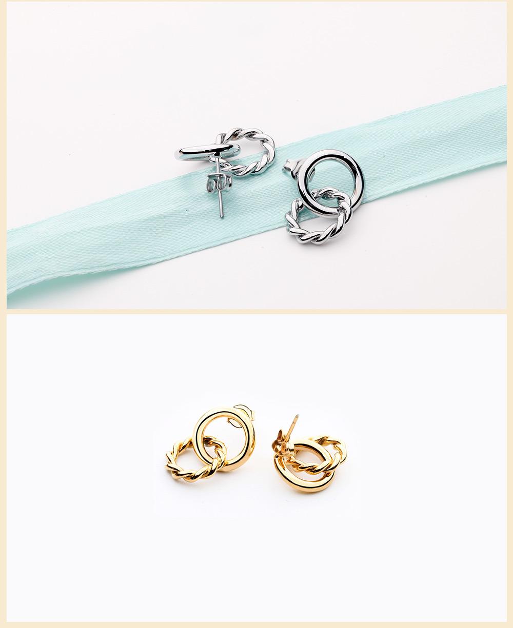 Fashionable Unique Chain Hinge Design 100% Brass Earring