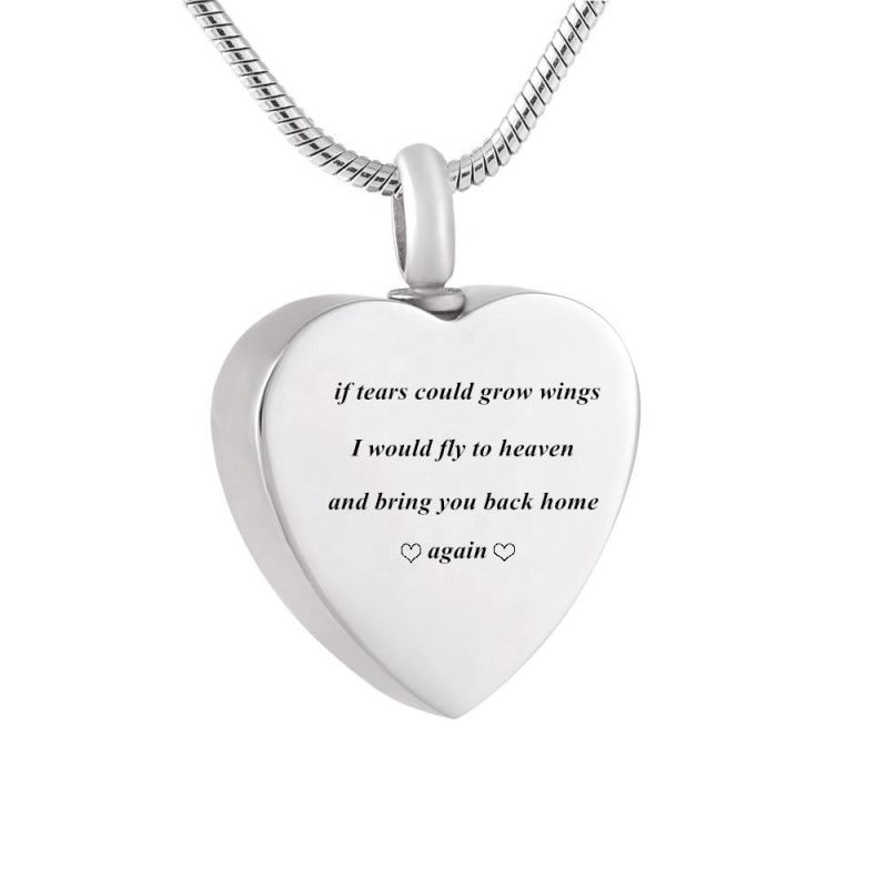 Commemorating Loved Ones Pets Ashes Pendant Necklace