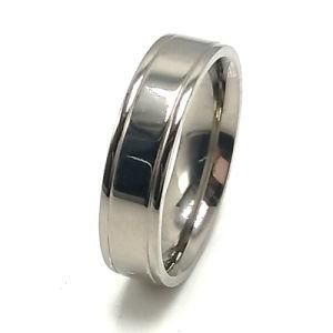Simple Fashion Jewelry Man Silver Punk Custom Logo Ring