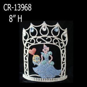 Wholesale Custom Rhinestone Cinderella Princess Pageant Crown