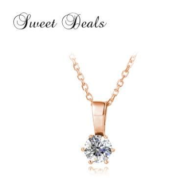 Custom Handmade 18K White Gold Plated Pendant Necklace