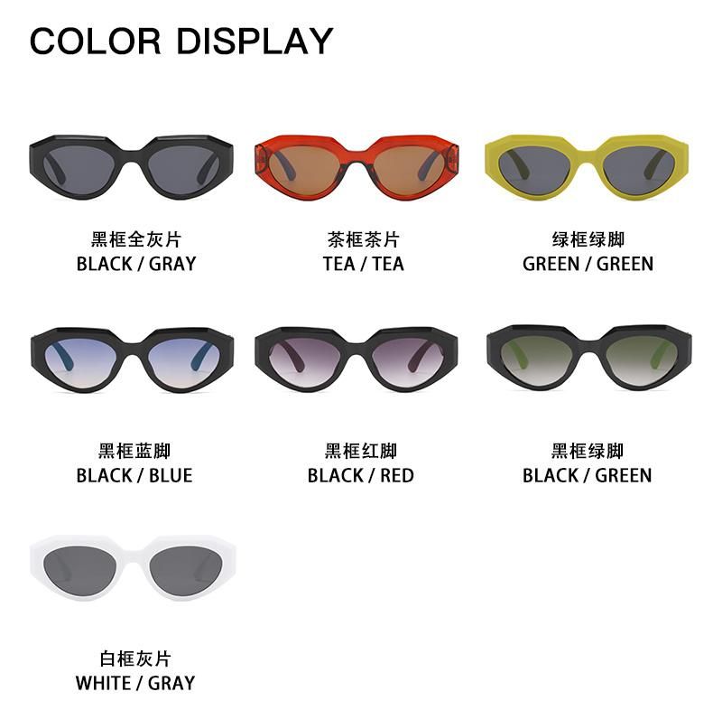 Retro Cat Eye Sunglasses Small Frame Sunglasses Female European and American Trend Personality Street Shooting Net Red Sunglasses