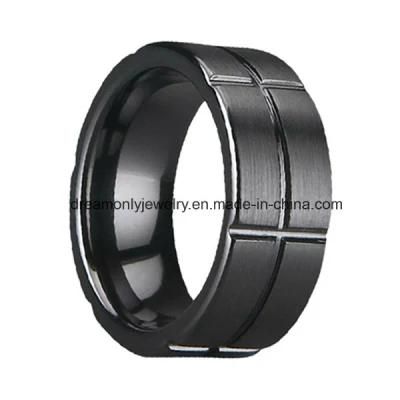 Matte Ceramic Jewelry Ring Brushed Surface