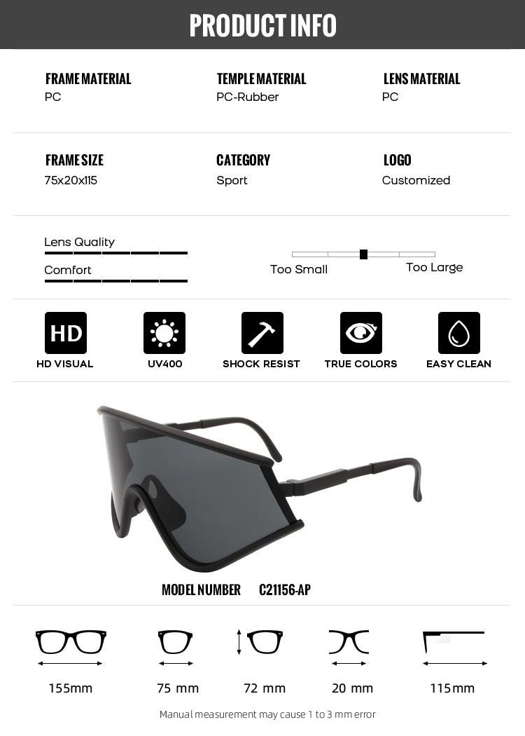 Wholesale 2022 Summer Fashion PC Frame Outdoor Man Polarized Cycling Sun Glasses Sports Sunglasses