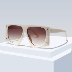 Tr90 Big Frame Rice Nail Sunglasses Square Retro Sunglass