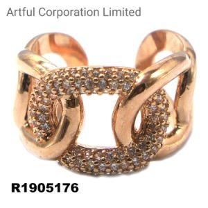 Silver and Brass Fashion Ring