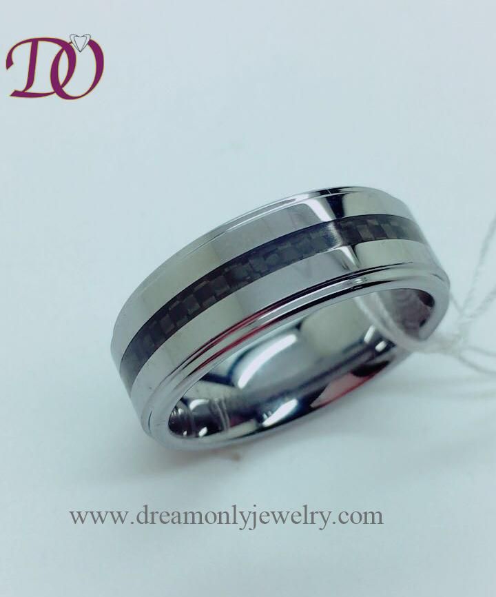 Latest Design Tungsten Carbide Fine Ring Band Jewelry Wholesale High Quality Man′s Rings