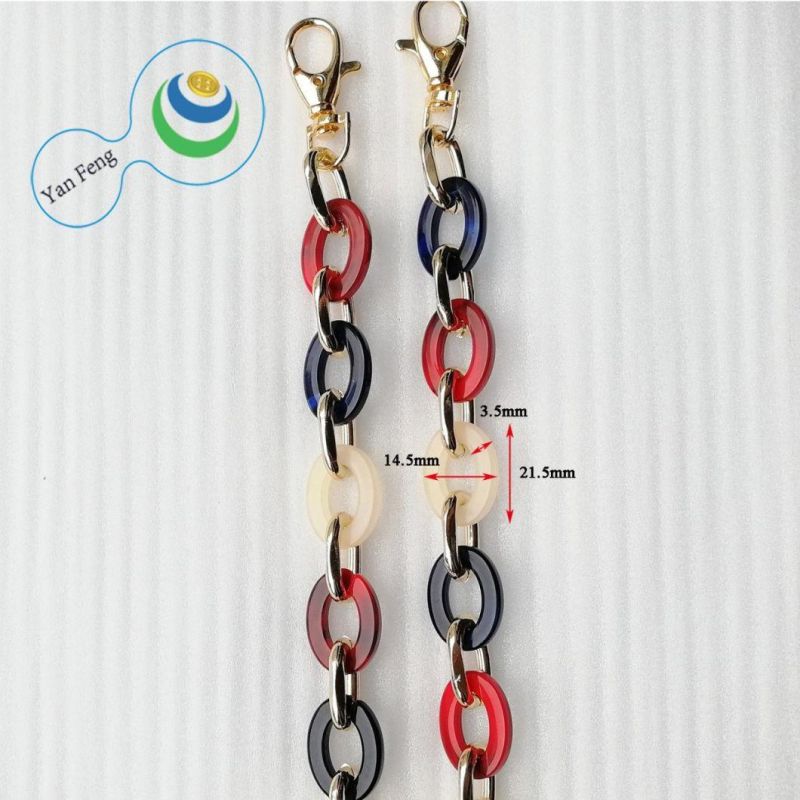 21.5mm New Pure Color Design Series Ornament Chain Plastic Chain Bag Accessories (YF294-19)
