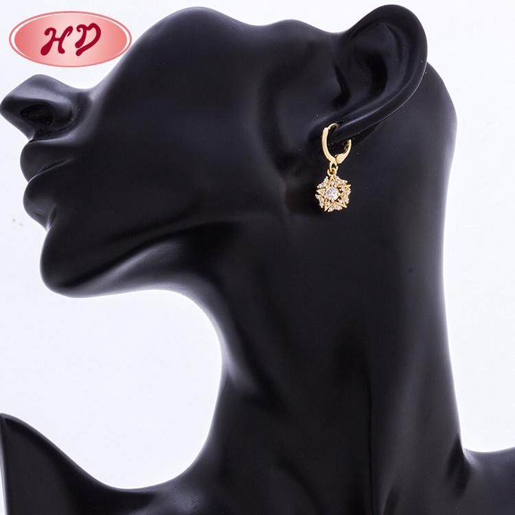 High Quality 18K Gold Plated Crystal Rhinestone Jewelry Set with Necklace for Women