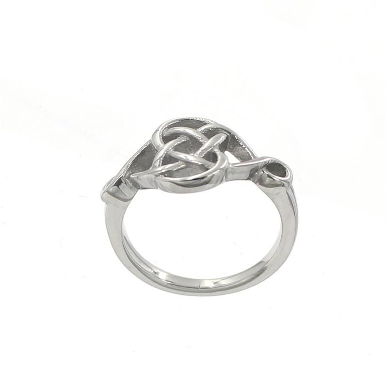 Customized 316 Stainless Steel Ring Jewelry Women Knot Ring