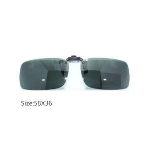 Flip up Lightweight Clip on Sunglasses with UV400 Tac Over Prescription Glasses Model 1317