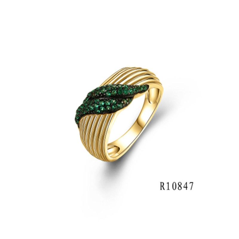 Thread Line Style 925 Silver with CZ Ring for Women