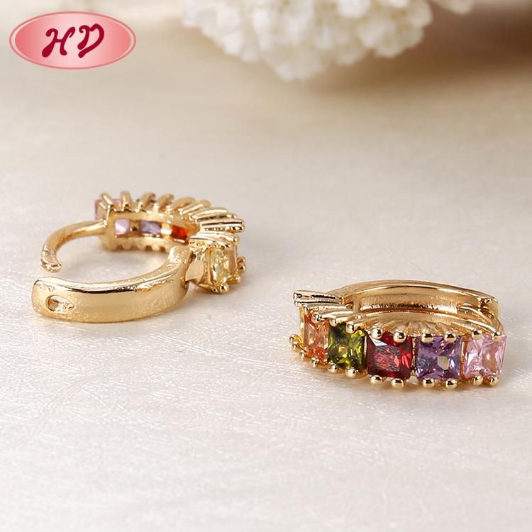 Guangzhou Hengdian Earring Making Supplies Fashion Zircon Bridal Earrings for Lady