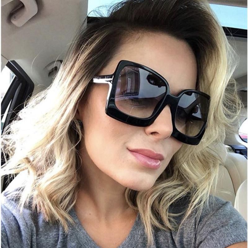Sunglasses T-Shaped Big Frame Trend European and American Ins Fashion Modern Sunglasses