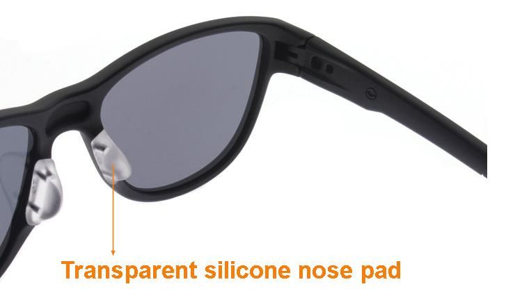 New Style Customized Transparent Silicone Nose Pad Plastic Mens Sunglasses