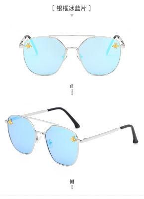 Frameless Sunglasses Female Designer Small Six Angle Women Sun Glasses Metal Fashion Rimless Shades Sunglasses