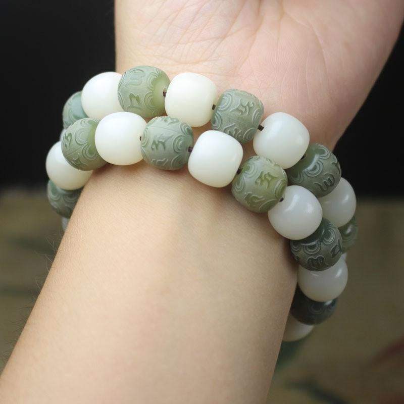 Fashion Jewelrywhite Jade Bodhi Rootgreen Bodhi Root Bracelet