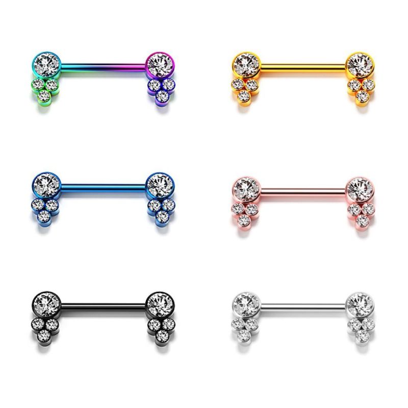 316L Surgical Steel Nipple Rings Barbell Ring Body Piercing