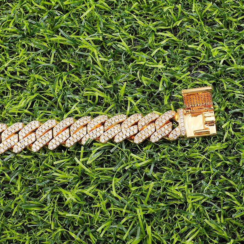 Copper with Zircon Bracelet for Men Jewelry