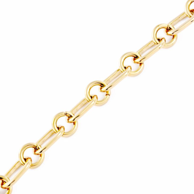 Fashion Jewellery Hip-Hop Stainless Steel Gold Plated Titanium Steel Link Chain Bracelet Jewelry for Men