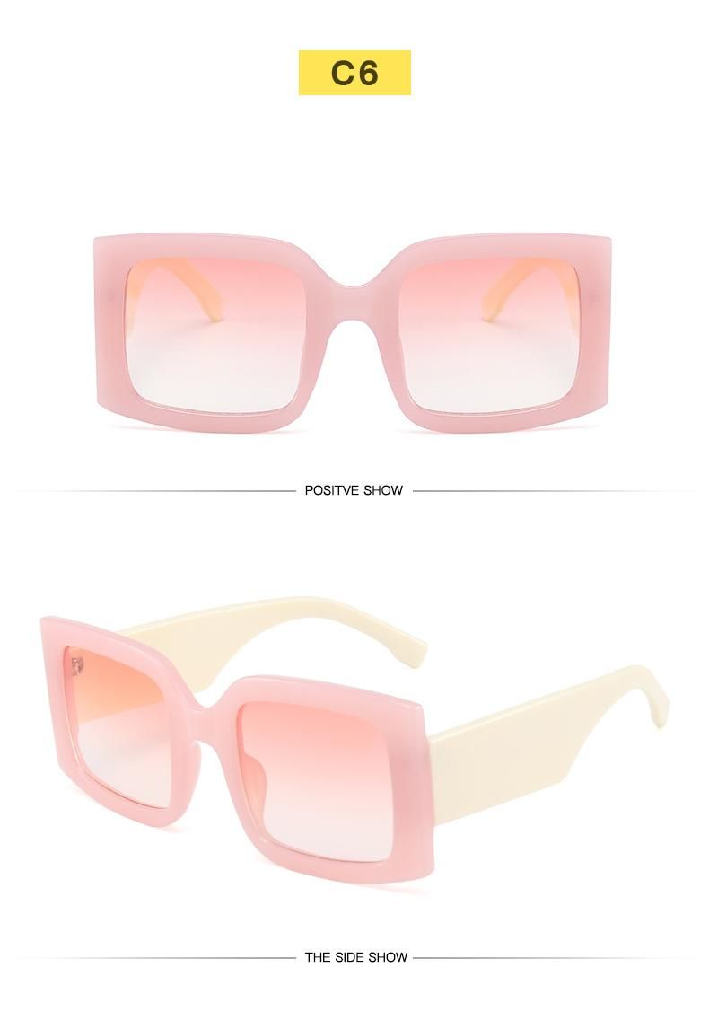 Sunglasses Personality Colorful Wide-Leg Glasses