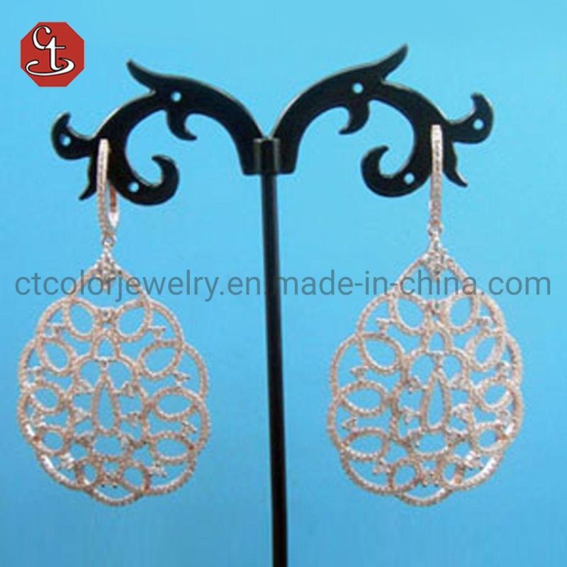 Fashion Geometric Metal Wire Woven Earring for Women Hanging Drop Earring Statement Earring Jewelry