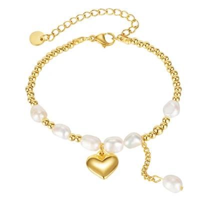 Fashion Women Jewelry Pearls Gold Plated Bracelet