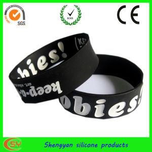 Black Rubber Silicone Wristband