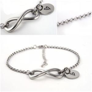Fashion Jewelry Stainless Steel Eight-Character Braceletheart Bracelet Bangles