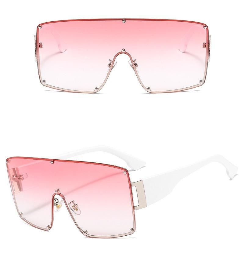 2020 Hot Sale Metal UV400 One-Piece Sunglasses