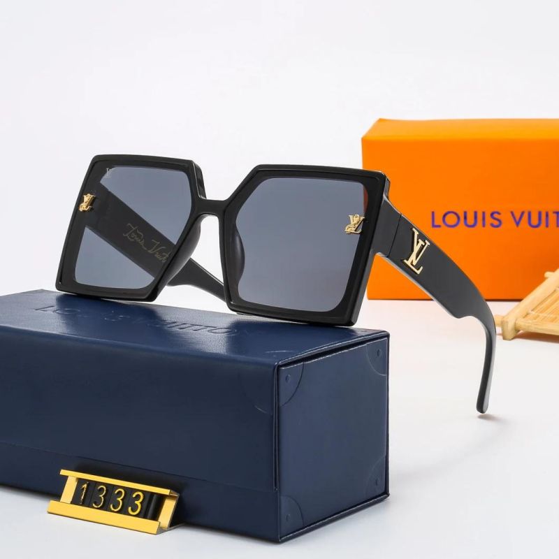 Fashionable Custom Cheap Unisex UV400 Vintage Shade Plastic LV Sunglasses