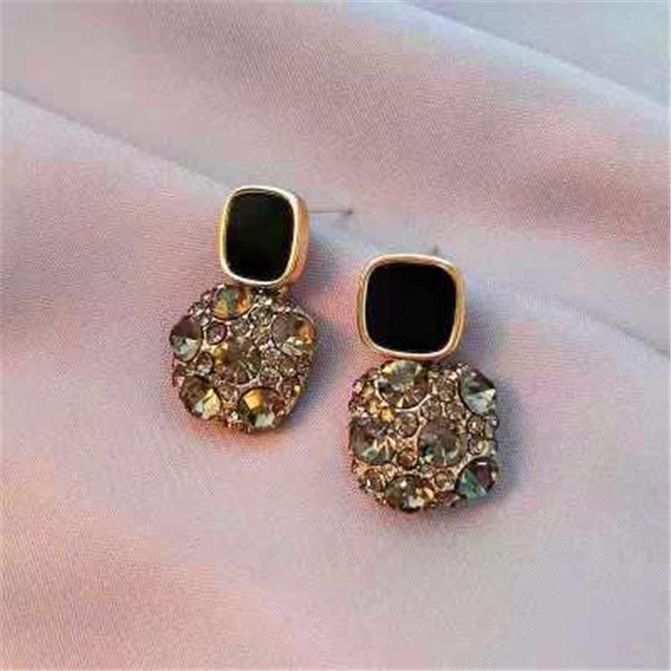 New Trendy Style Full Diamond Layered Earring