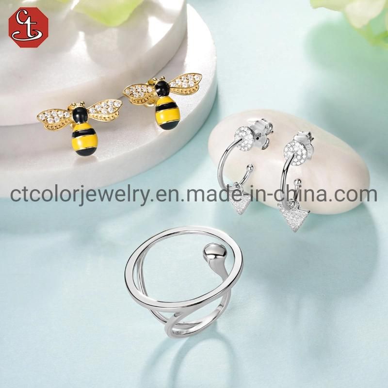 Fashion Jewelry Wholesale 925 Sterling Silver Ring Plain Ring Women Accessories