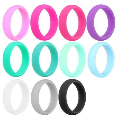 Silicone Rubber O Ring Wedding Rings for Mens and Womens