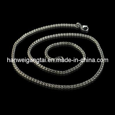 316L Stainless Steel 2.0mm Rolo Chain, Steel Necklace